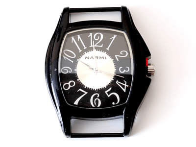 WF-3382BK Часы кварцевые корпус чёрный без ремешка