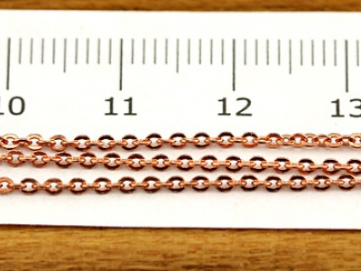 BMCC090 Цепочка цв. медный 1 мм. (10 одинак. звена в 10 мм.) за 20 см.