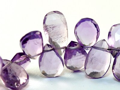 Бусина из аметиста 9х6 мм. огранка, за 1 шт. НК304Г