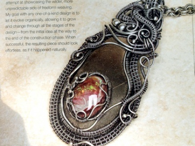 BK3048 Книга Weaving Freeform Wire jewelry 114 стр.