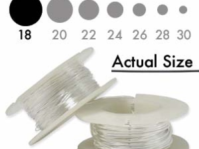 SSW18HH Проволока Sterling Silver 18 ga (1.02 мм.) За 20 см.