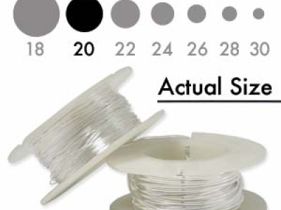 SSW20HH Проволока Sterling Silver 20 ga (0.81 мм.) За 50 см